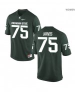 Women's Michigan State Spartans NCAA #75 Kevin Jarvis Green Authentic Nike Stitched College Football Jersey AT32Q85NP